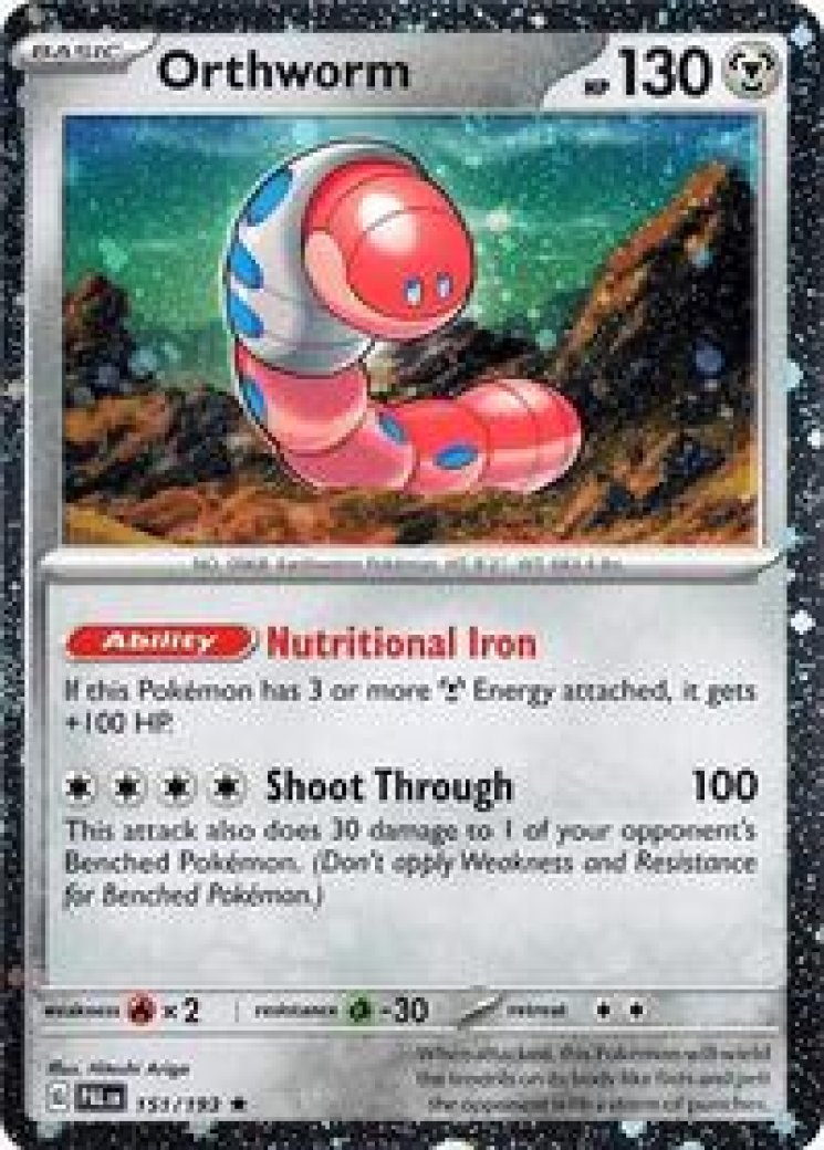 orthworm ex pokemon card value - 110/142 Exclusive single card from the Pokemon TCG Stellar Crown set. Orthworm Card Prices & Value