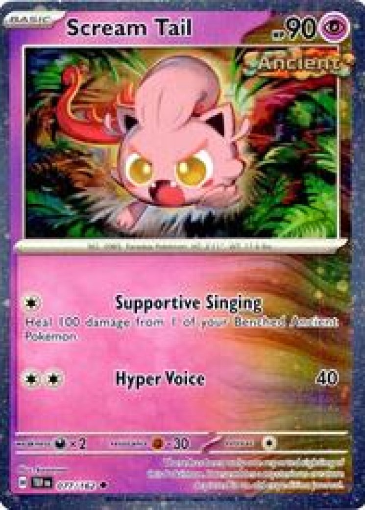 scream tail pokemon card ex 197/167 Twilight Masquerade Full Art Pokemon Secret Rare : Toys & Games (Dont apply Weakness and Resistance for Benched Pokmon.) Scream Tail ex - 094/167