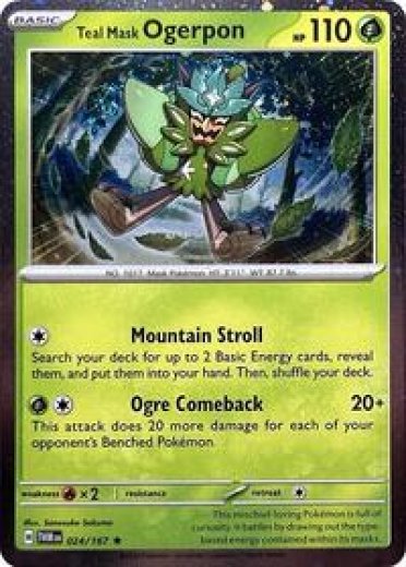 Teal Mask Ogerpon (Cosmos Holo)