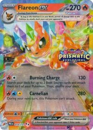 Flareon ex - 014/131 (Prismatic Evolutions Stamp)