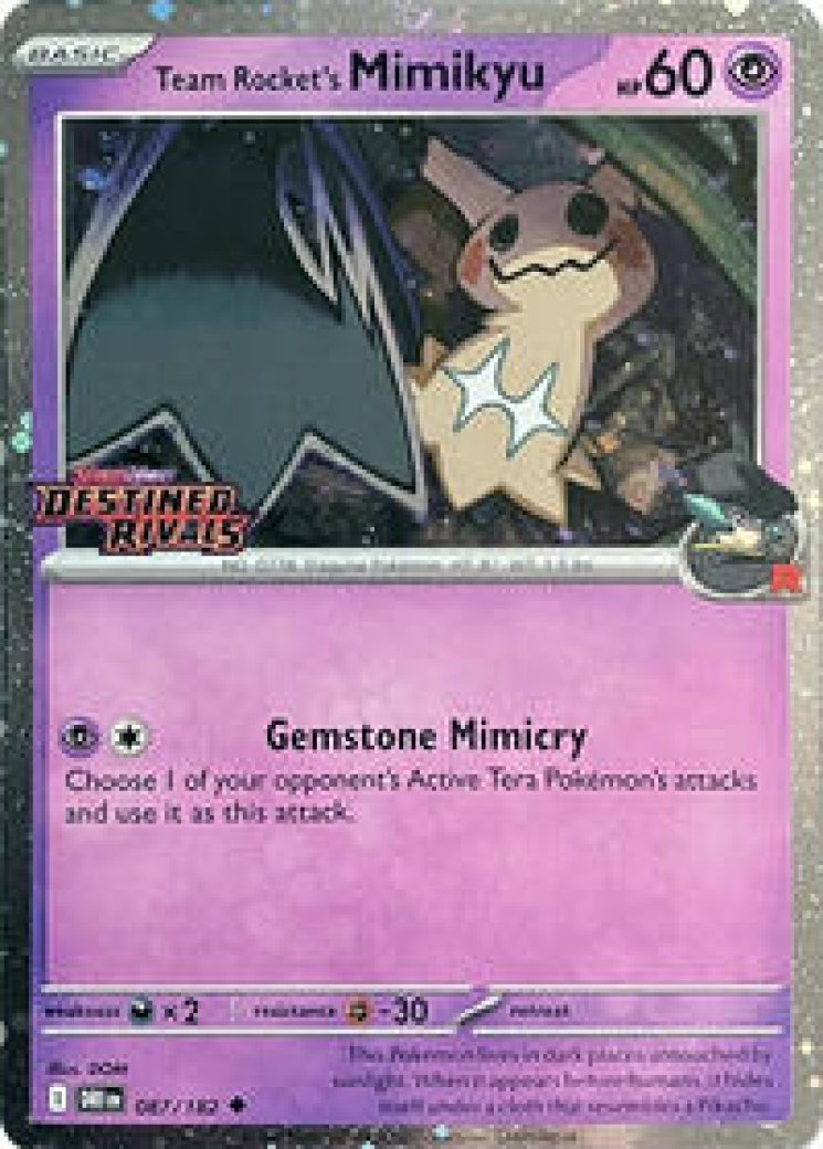 Team Rocket's Mimikyu (Prerelease) 87/182 Price 2026