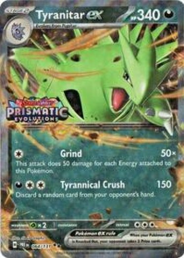 Tyranitar ex (Prismatic Evolutions Stamp)