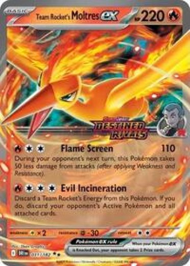 Team Rocket's Moltres ex - 31/182 (Destined Rivals Stamp)