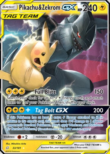 Pikachu & Zekrom GX