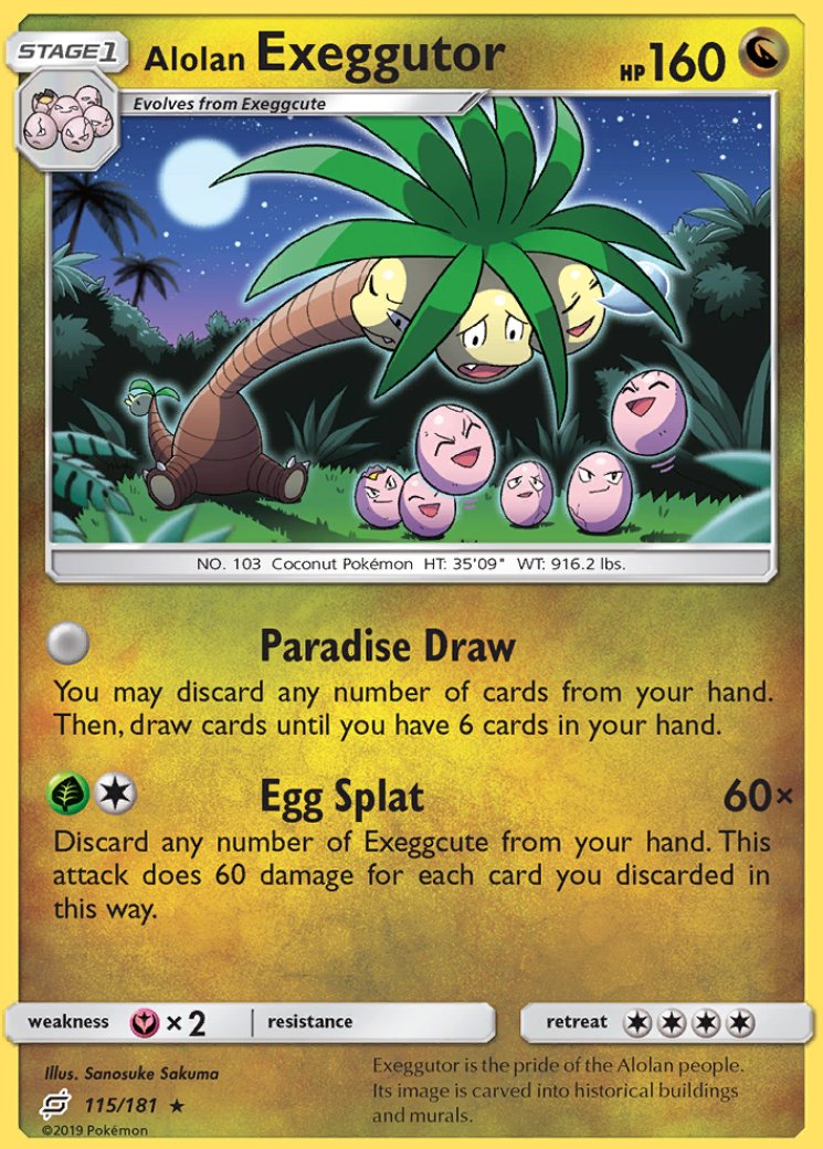 alolan exeggutor pokemon card price Rowlet & Exeggutor-GX 215/236 Prices You cant add more than 100 damage in this way Alolan Exeggutor EX Hyper Rare