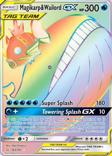 Magikarp & Wailord GX (Secret)