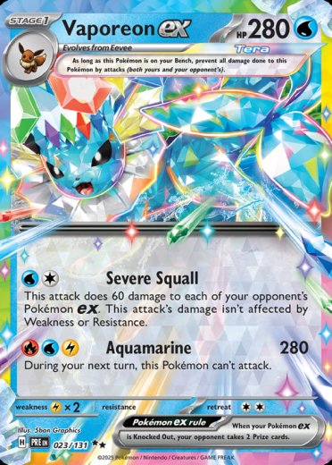 Vaporeon ex - 023/131