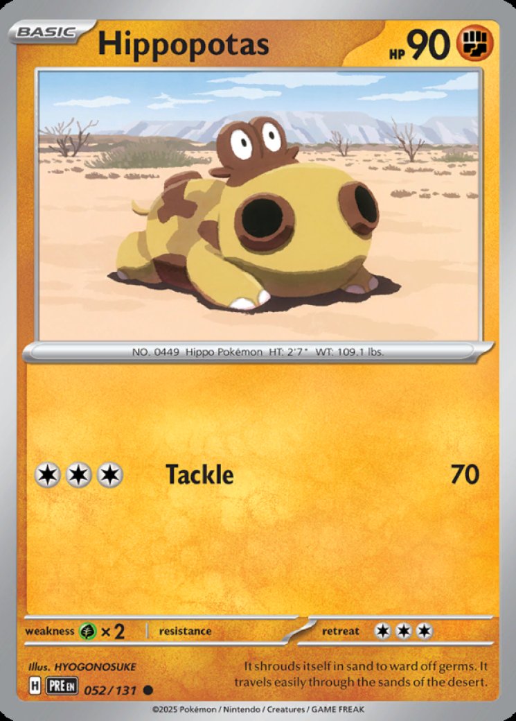 Hippopotas 52/131 Price 2026 | Prismatic Evolutions