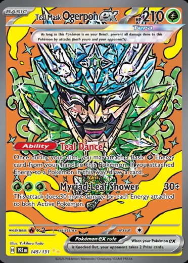 Teal Mask Ogerpon ex - 145/131