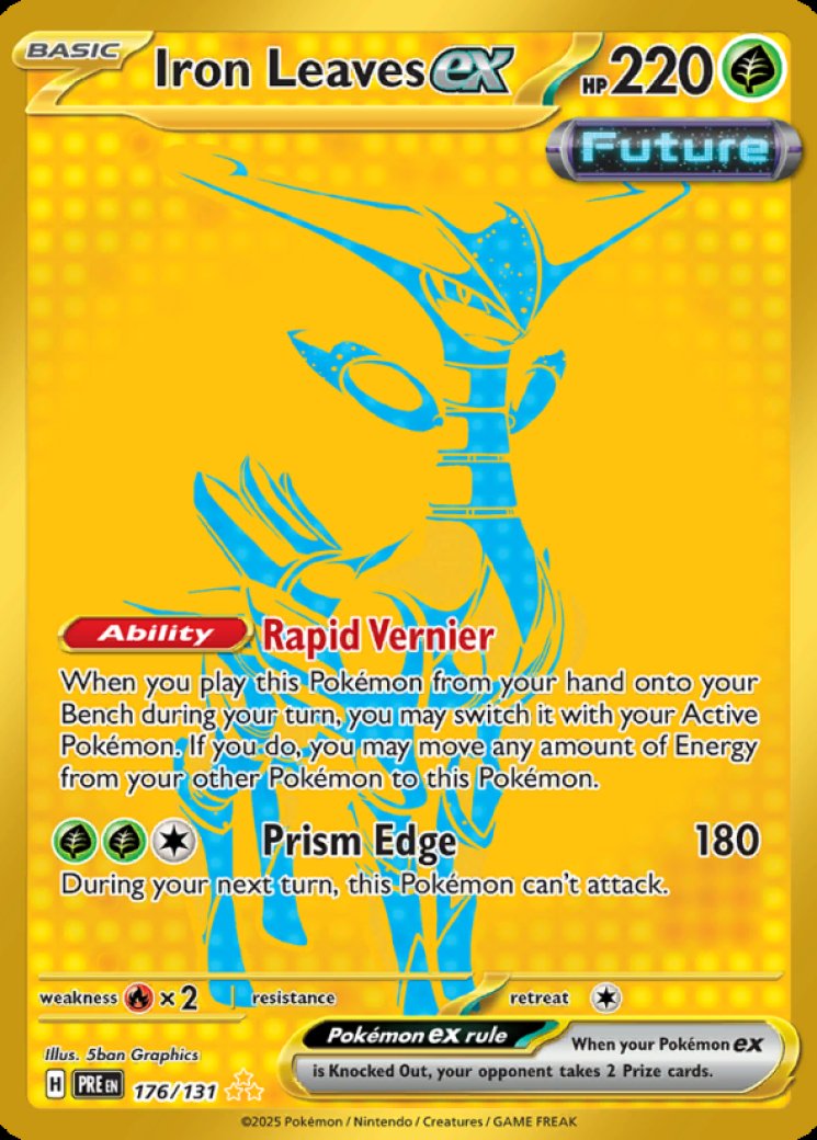 pokémon cards leaves Pokemon – Iron ex 186/162 Specific item is not guaranteed They should've made leaf green