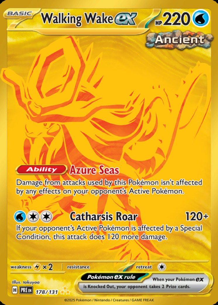 Walking Wake ex 178/131 Price 2026 | Prismatic Evolutions