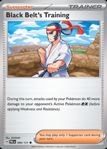 Black Belt's Training - 099/131 (Poke Ball Pattern) - Prismatic Evolutions  - Pokemon Card Prices & Trends
