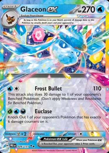 Glaceon ex - 026/131 (Holiday Calendar)