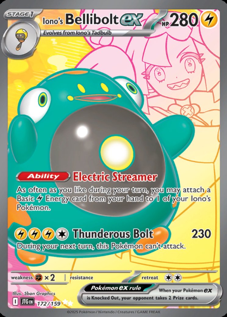 Iono's Bellibolt ex - 172/159 Price 2026 | Journey Together