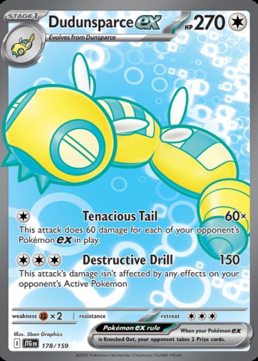Dudunsparce ex - 178/159