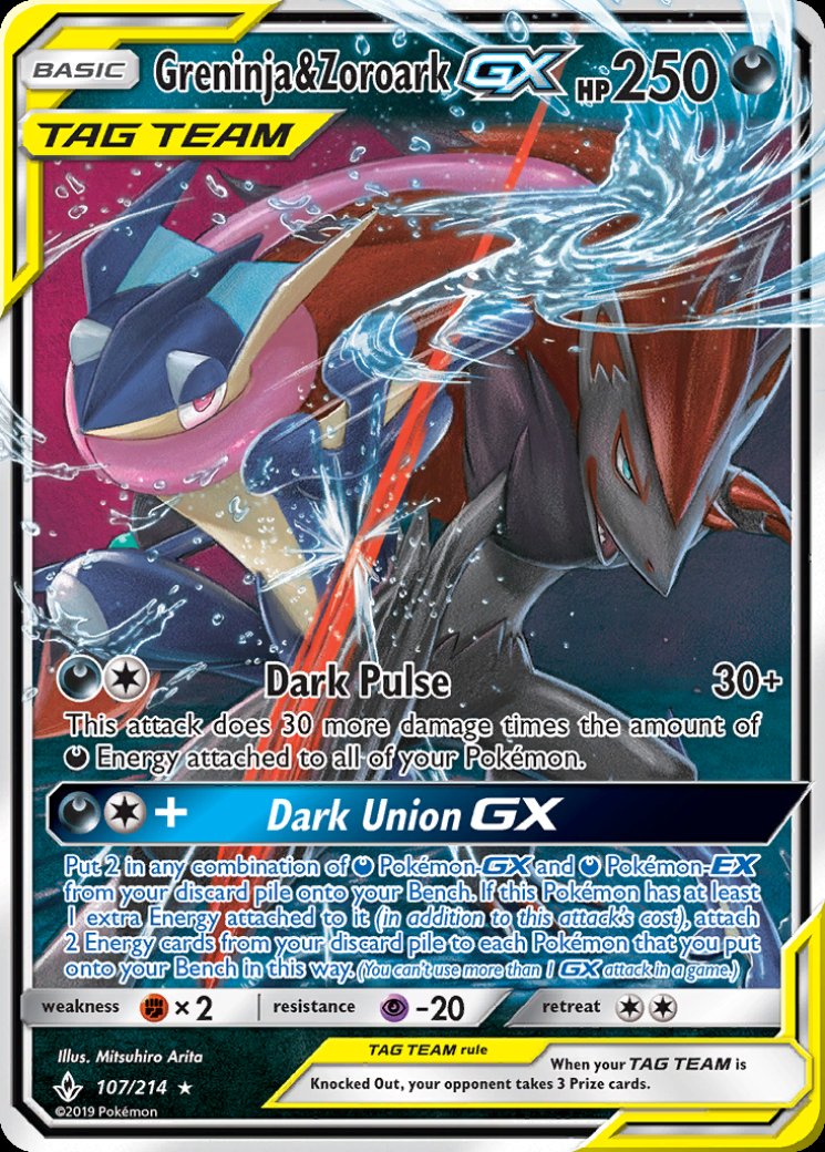 Greninja & Zoroark GX (200) (Full Art) 200/214 Price 2026