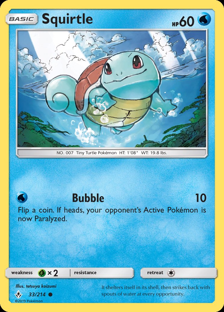 Squirtle 33/214 Price 2026 | Unbroken Bonds