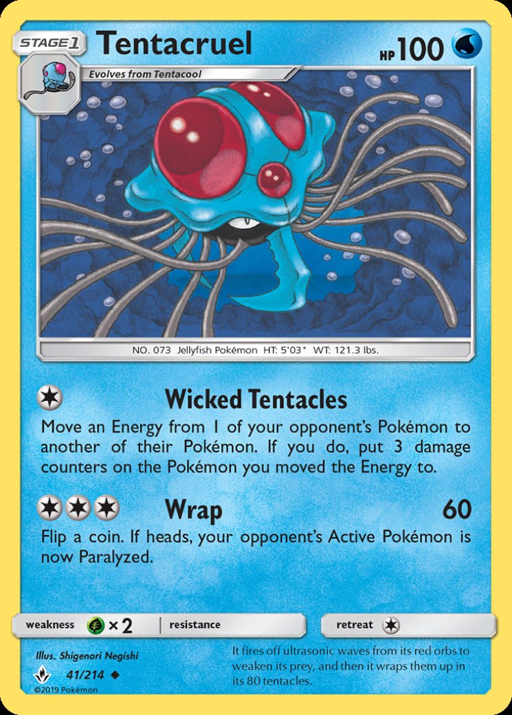 holographic tentacruel card Misty's Tentacruel #10 Pokemon Gym Heroes main image 1