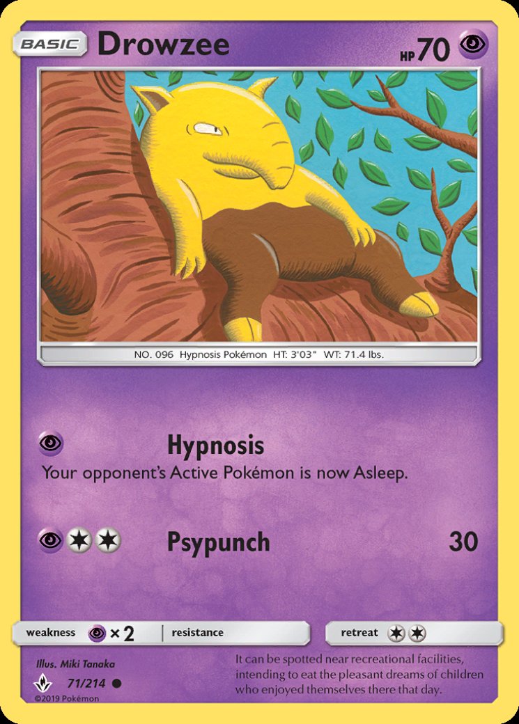 rare drowzee pokemon card Drowzee 210/198 Illustration Rare main image 0