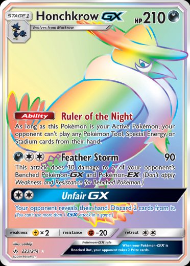 Honchkrow GX (Secret)