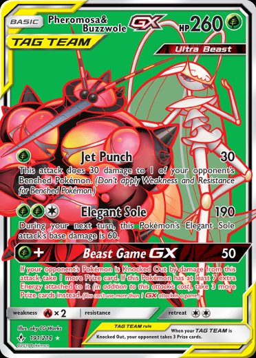 Pheromosa & Buzzwole GX (191) (Full Art)