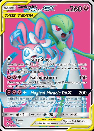 Gardevoir & Sylveon GX (204) (Full Art)