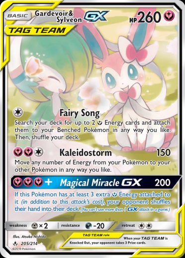 Gardevoir & Sylveon GX (205) (Alternate Full Art)