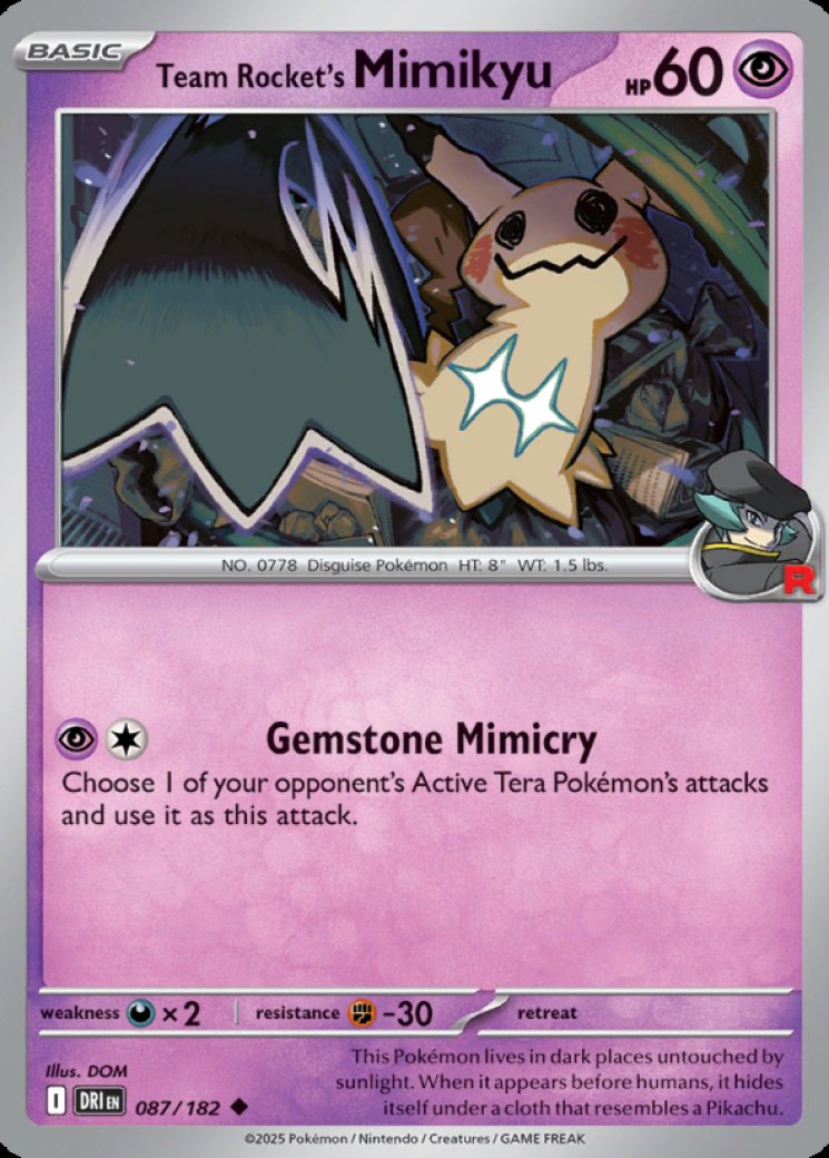 Team Rocket's Mimikyu 87/182 Price 2026 | Destined Rivals