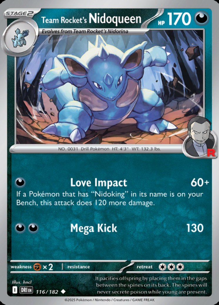 Team Rocket's Nidoqueen 116/182 Price 2026 | Destined Rivals