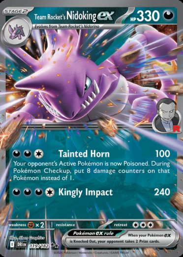 Team Rocket's Nidoking ex - 119/182