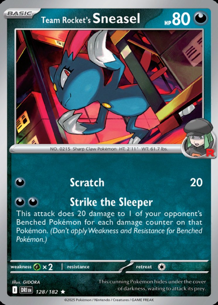 Team Rocket's Sneasel 128/182 Price 2026 | Destined Rivals