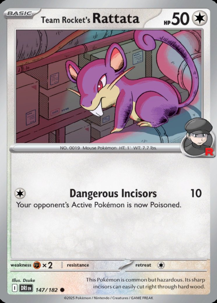 Team Rocket's Rattata 147/182 Price 2026 | Destined Rivals