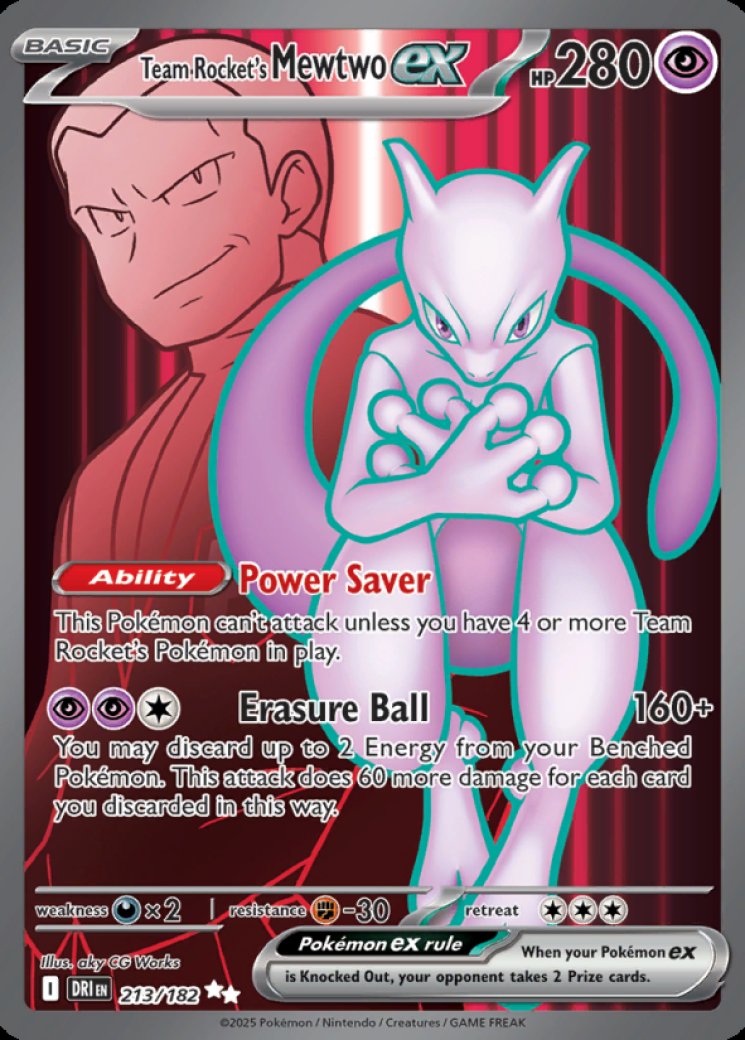 Team Rocket's Mewtwo ex - 213/182 Price 2026 | Destined Rivals