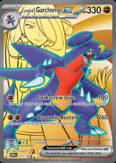 Cynthia's Garchomp ex - 215/182