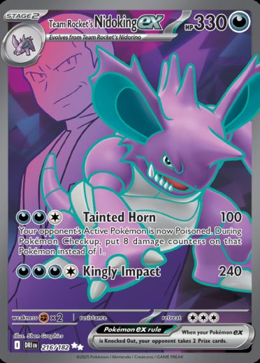 Team Rocket's Nidoking ex - 216/182