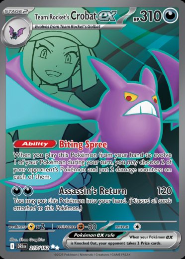 Team Rocket's Crobat ex - 217/182