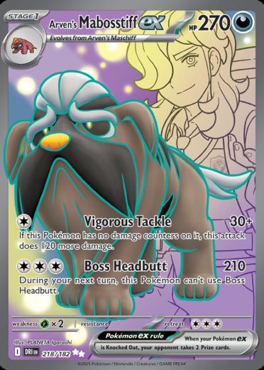 Arven's Mabosstiff ex - 218/182