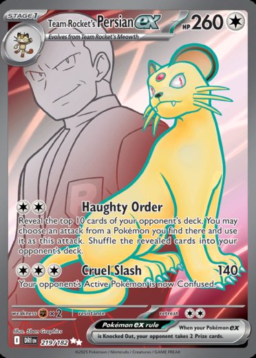 Team Rocket's Persian ex - 219/182