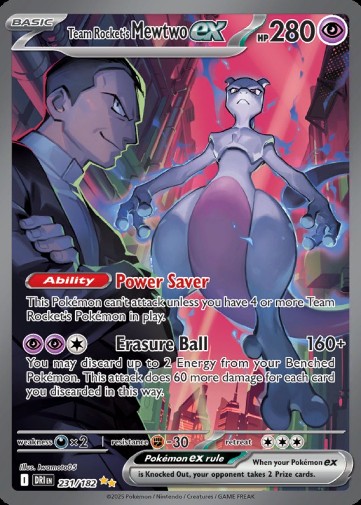 Team Rocket's Mewtwo ex - 231/182