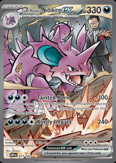 Team Rocket's Nidoking ex - 233/182