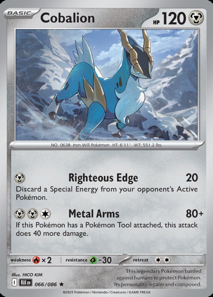Cobalion ex - 103/086 103/86 Price 2026 | Chaos Rising