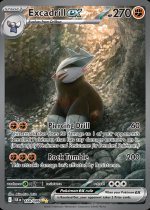 Excadrill ex - 168/086 168/86 Price 2026 | Black Bolt