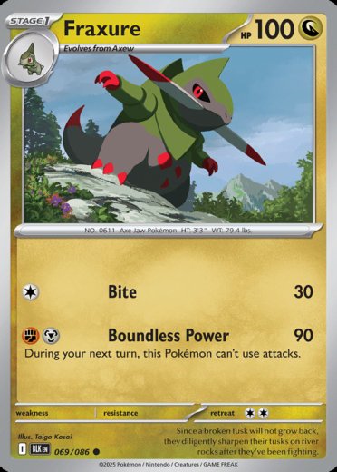 Fraxure (Poke Ball Pattern)