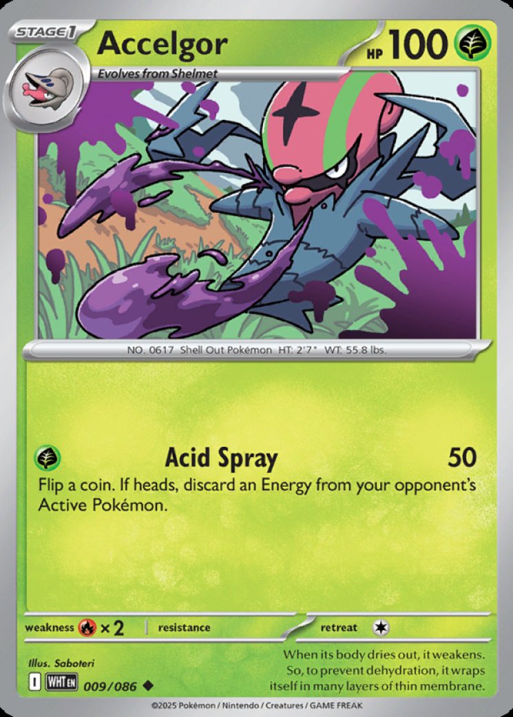 accelgor pokemon card Pokemon TCG: Accelgor 010/189 main image 0