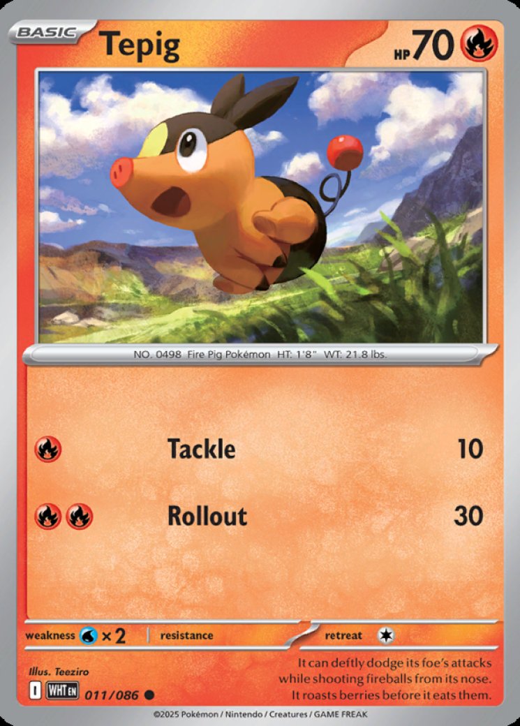 how much is a tepig pokemon card worth Tepig Card Prices & Value 2026