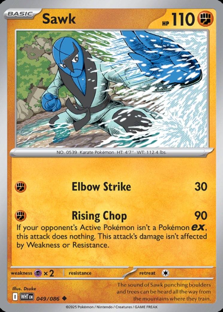sawk pokemon card value Sawk 49/86 Price 2026