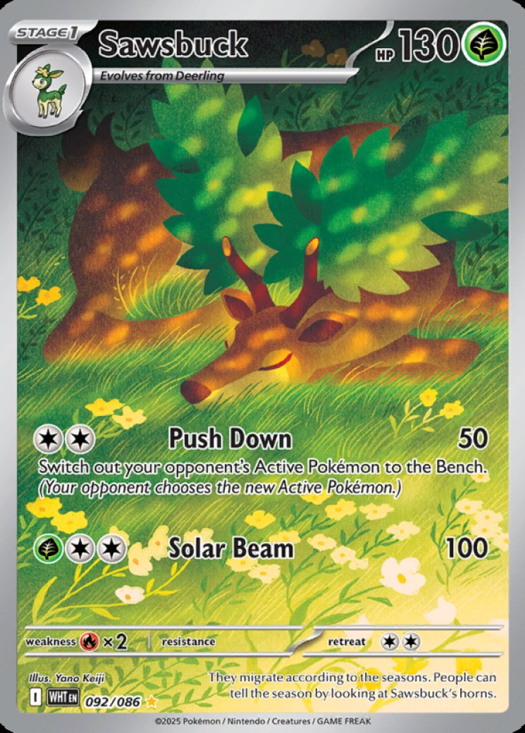 deer pokemon card Deerling 016/162 Temporal Forces Common NM TEF EN Pokemon Card Scarlet & Violet