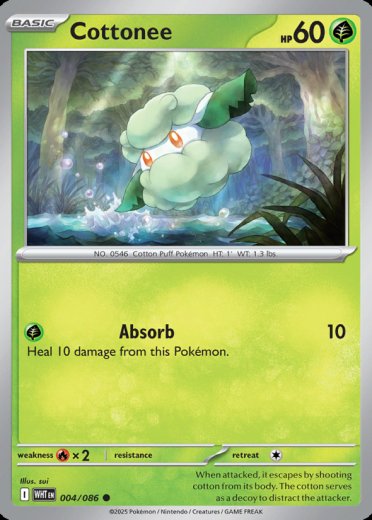 Cottonee (Poke Ball Pattern)