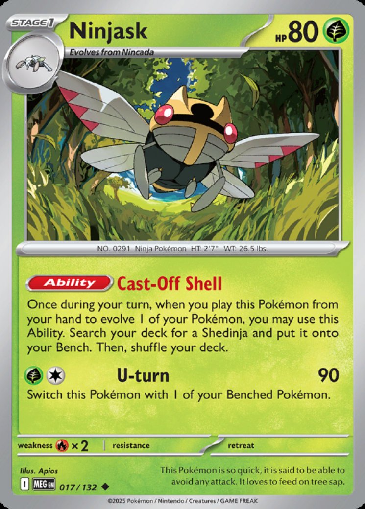 ninjask pokemon card value Pokemon TCG Mega Evolutions | #057/132 | Reverse Holo | Jynx main image 0