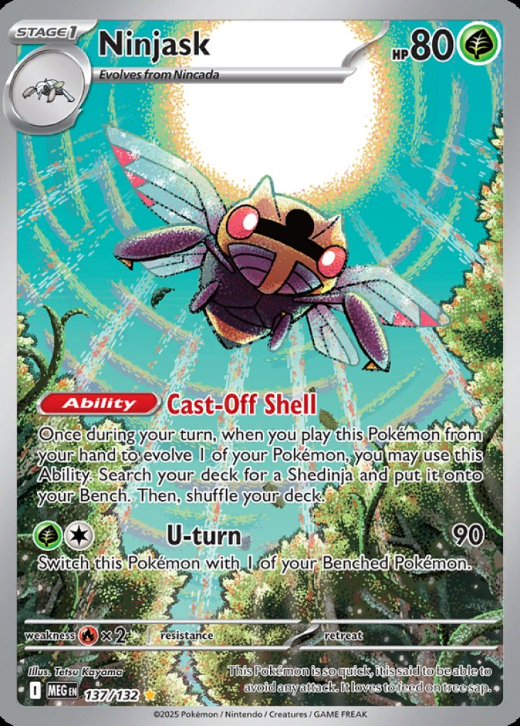 Ninjask - 137/132 Price 2026 | Mega Evolution